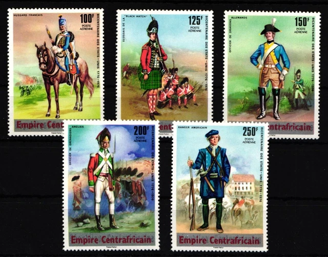Central African Republic 407-411 Mint #JJ045