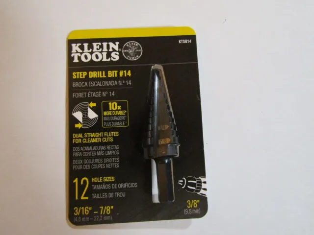 (Klein-Tools) Step Drill Bit #14 (Open-Box)