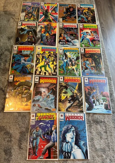 Lot of Eternal Warrior comic books. Valiant comics. 