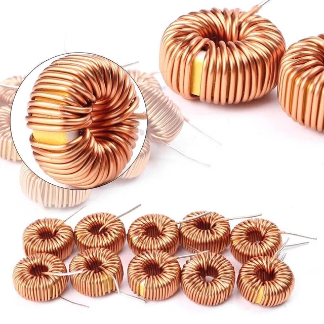 5Pcs Toroid Core Inductors Wire Wind Wound For DIY Mah 100uH 6A Coil-in