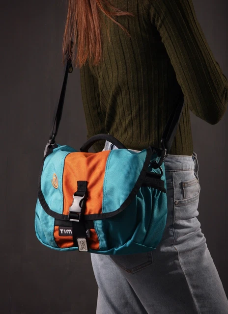 Timbuk2 Messenger Style Tote Bag Cross Body Shoulder Strap Nylon Blue Copper