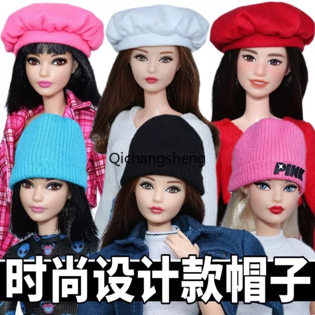 Knitted Hat 1/6 Doll Cap 11.5" Dolls Accessories Dollhouse Headwear Decoration
