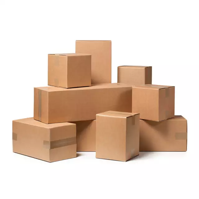 CAJAS DE CARTON MARRON 350x240x170 mm B4 CARTON BICOLOR ENVIOS PAQUETERIA CAJAS 2