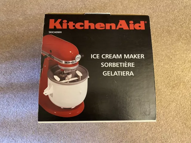 KitchenAid (5KICA0WH) Ice Cream Maker, Stand & Mixer Attachments - NEW & UNUSED 2