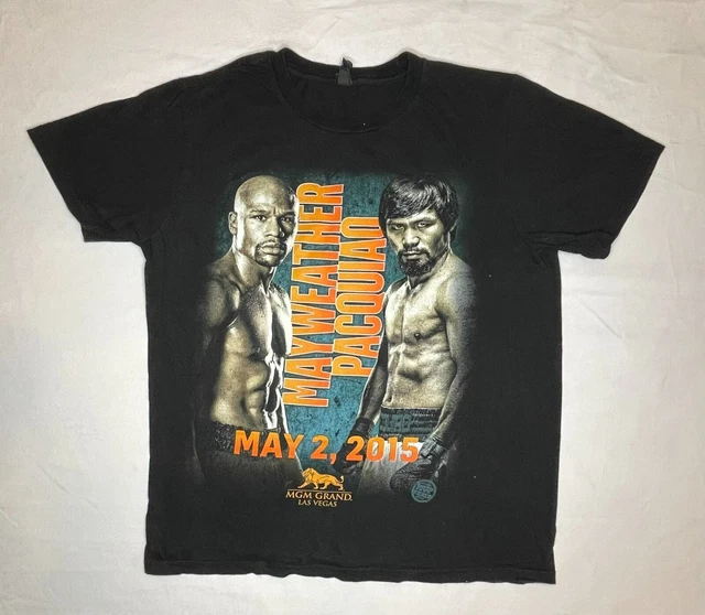 2015 Floyd Mayweather vs Manny Pacquiao Fight T-Shirt Promo Men’s Small