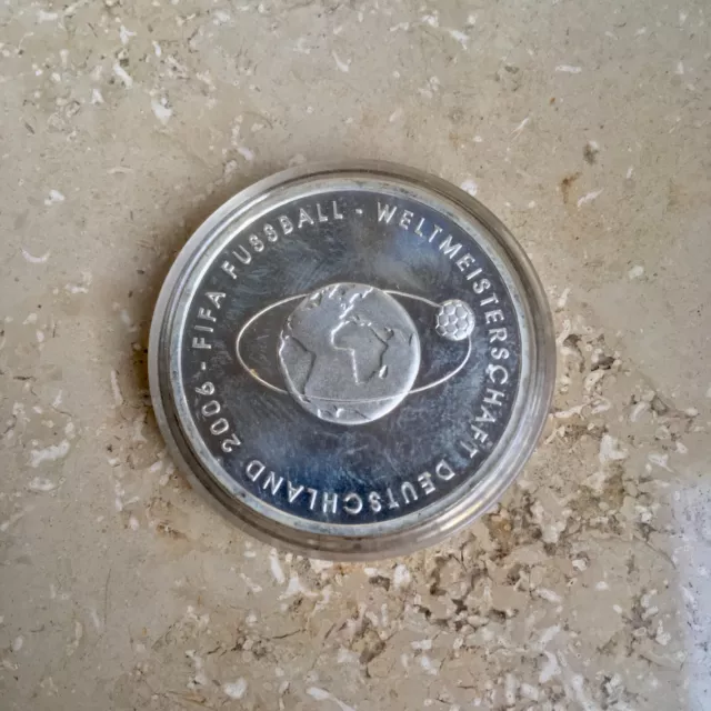 10 Euro Gedenkmünze Silber BRD 2004, FIFA Fußball WM Deutschland 2006