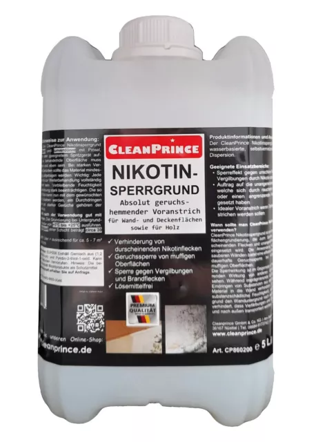Nikotinentferner PROFI-Reiniger 1 Liter | mit Sprühkopf 