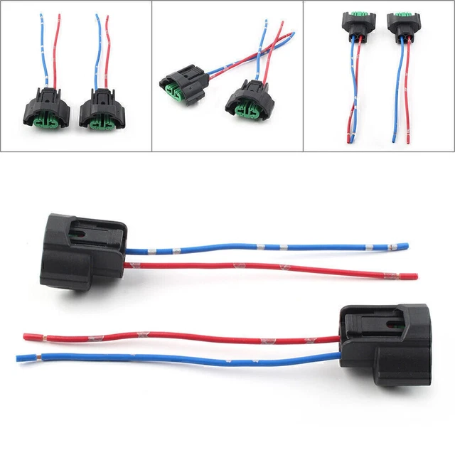 Wire Pigtail Female C H11 Two Harness Fog Light Bulb Lamp Connector Socket Plug - Foto 5