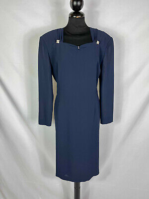 Aquascutum Vestito AQUASCUTUM Tajer Donna Woman Taglia L  Abito Dress Cotone Usato 