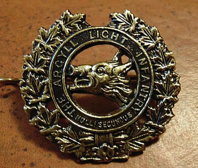 CANADA Canadian Armed Forces Argyll Light Infantry regiment metal cap badge B