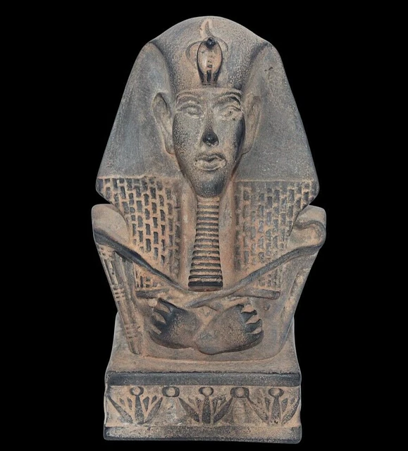 RARO ANTIGUO EGIPCIO ANTIGUO Rey Akhenaton Akhnaton Cabeza Estatua -...