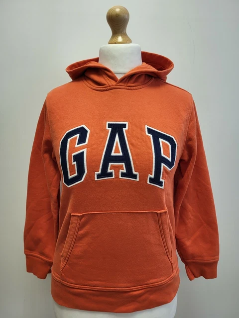 Felpa Con Cappuccio Sportiva A428 Ragazza Gap Arancione Maniche Lunghe Età 12 Xl
