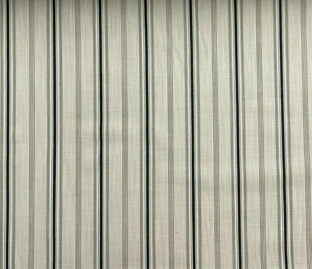 Sheringham Stripe Dove Grey Cotton  Curtain/Upholstery/Craft Fabric