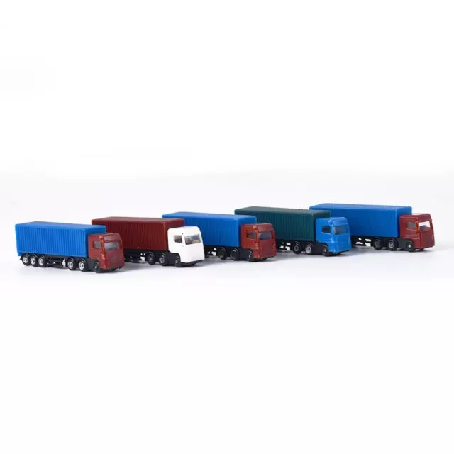 5 pezzi verniciati modellini di automobili camion costruzione treno layout scala