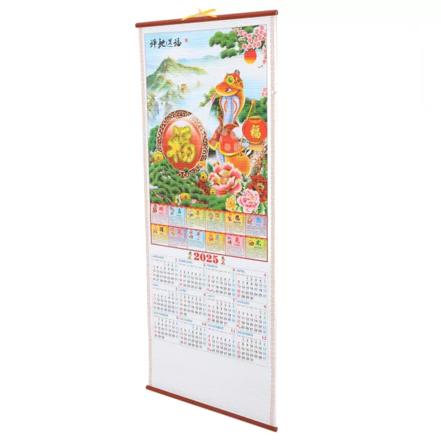 2025 CHINESE CALENDAR Traditional Year of The Snake Wall Office Dating