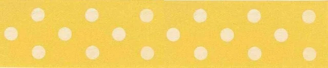 Yellow Polka Dot Cake 1m Ribbon - Anniversary House **NUEVO**