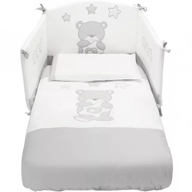 PALI pali birba 3 pieces duvet set - white gray