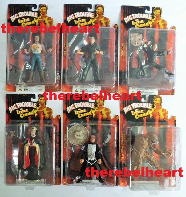 BIG TROUBLE IN LITTLE CHINA N2 Set completo giocattoli FIGURE Senza scatola Jack Burton SIGILLATO