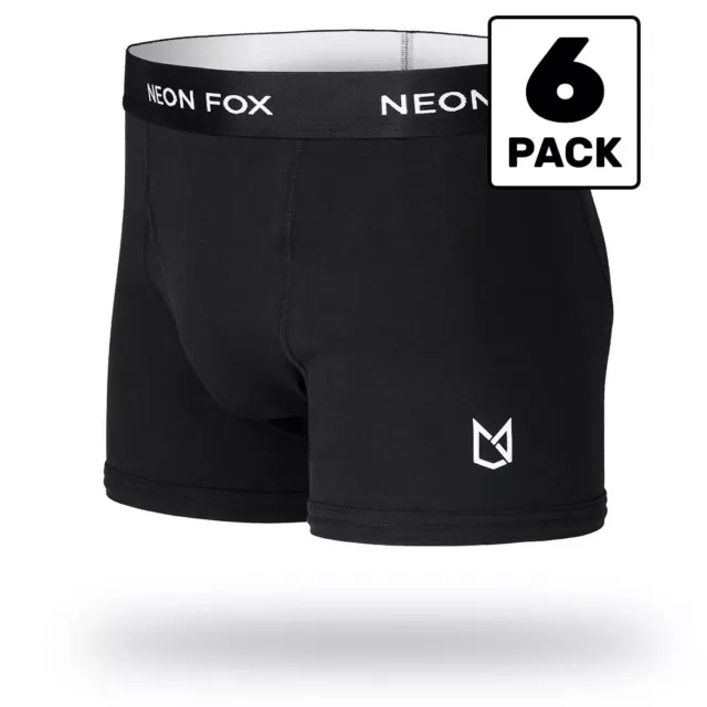 Mens Boxer Brief - Premium Underwear -  Cotton Stretch  - Trunks - 6 Pack 3