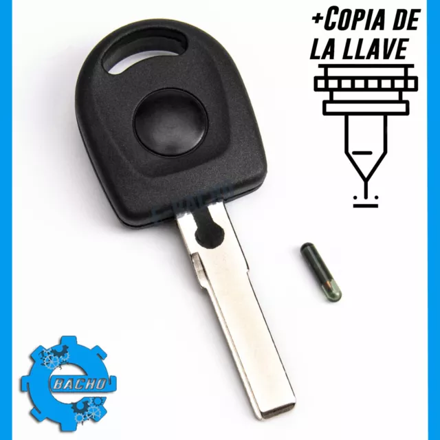 Llave Chip Id48 Haa Se Adapta A Vw Golf 4 Iv Bora Seat Skoda + Copia De La Llave