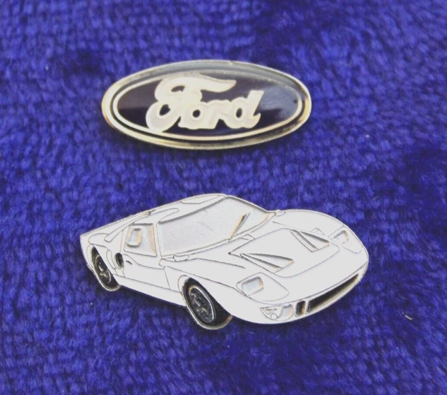 Ford Blue Oval & GT Hat Lapel Pin Accessory FoMoCo Oval Crest Badge Logo Emblem