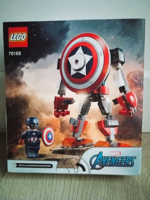 ⭐ LEGO Marvel Avengers 76168 - Captain America Mech Armor. NEUF/SCÉLLÉ ✅. 2