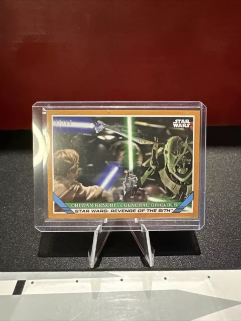 2023 Topps Star Wars Throwback OBI-Wan Kenobi vs G. Grievous #79 BRONZE 07/10