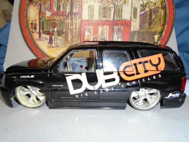 Jada Toys 1/18 Dub City, 2002,  Black Cadillac Escalade
