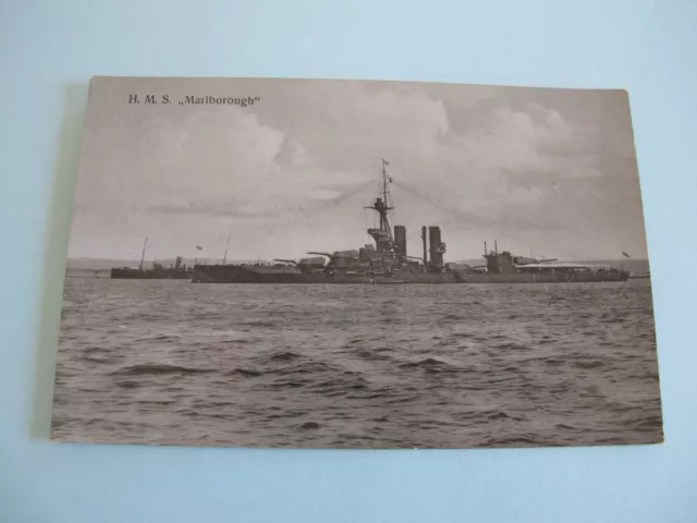 HMS Marlborough Ship Postcard