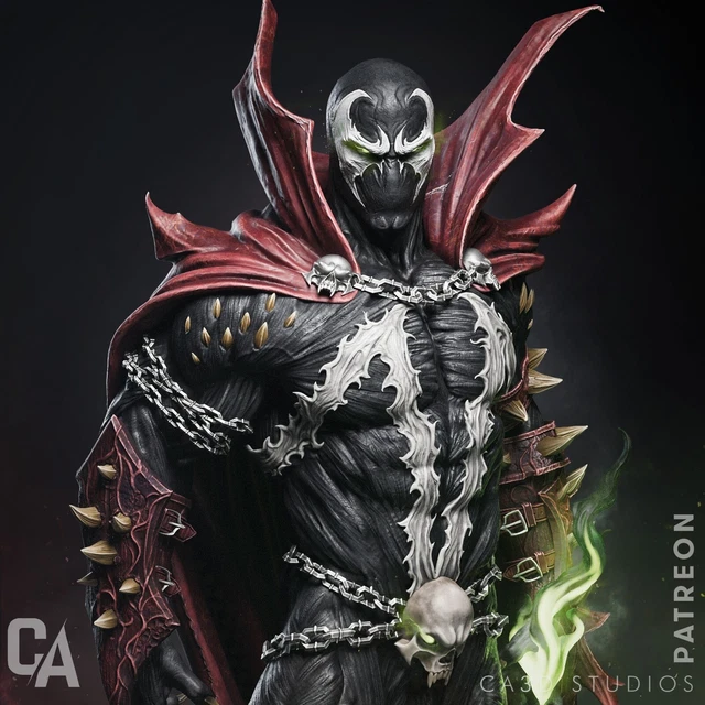 3D printed Spawn Resin Statue Unpainted