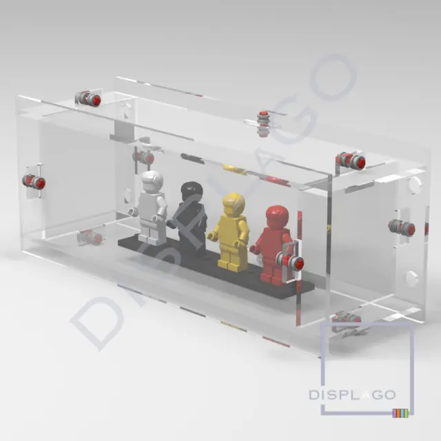Wall Mounted Display case for up to 6 LEGO® minifigures