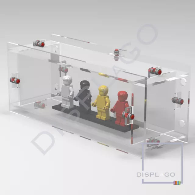 Wall Mounted Display case for up to 6 LEGO® minifigures