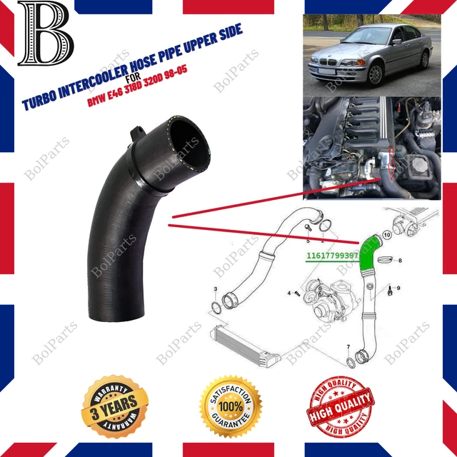 BMW E46 318D 320D EGR Turbo Intercooler Hose Pipe Upper Side