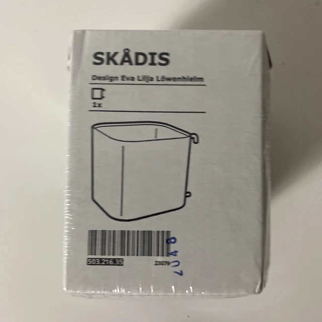 IKEA SKADIS CONTAINER for Pegboard Black Bathroom Storage Organizer