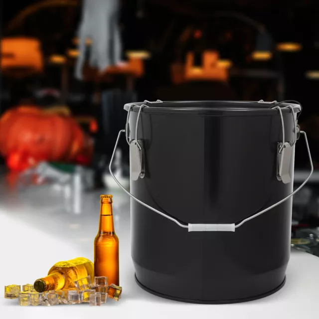 Fryer Grease Disposal Bucket 22.71L/6gal Grease Transport Container Anti-rust