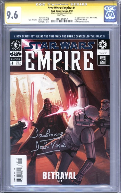 Star Wars Empire #1 CGC 9.6 Signature Series Signed by David Prowse Darth Vader