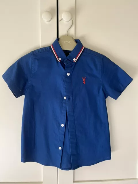 BN Next Blue Short Sleeve Shirt Age 4