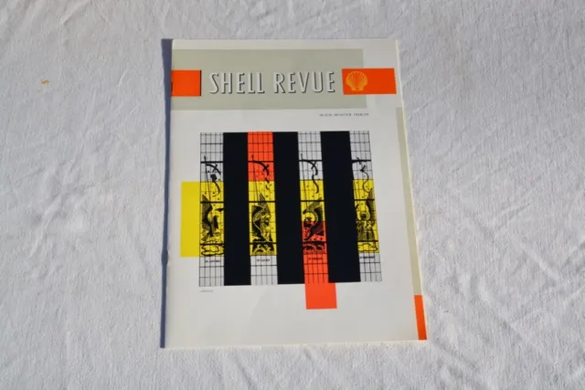 Vintage Magazin Shell Revue 1950er Tankstelle Tankwart 1958