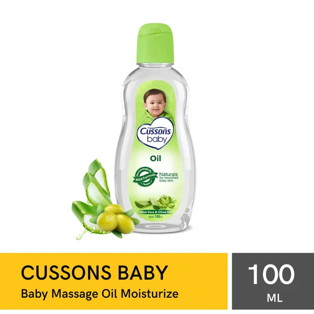2pcs Cussons Massage Baby Oil Natural Aloe Vera Hypoallergenic Moisturize