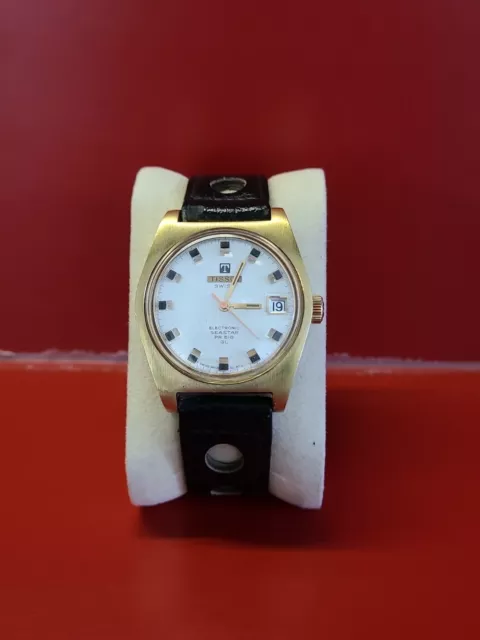 Très belle montre homme TISSOT SEASTAR PR516 GL ELECTRONIC Pl or fonctionne