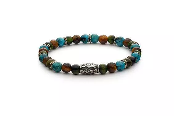 Bracelet Antracite Unisex CK15 MEZCAL_0 Pierres semi-précieuses Multicolore Pier