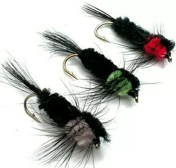 4, 6 or 8 Trout Fly Fishing Streamer Flies  MONTANA BARBED/BARBLESS  10,12 hook