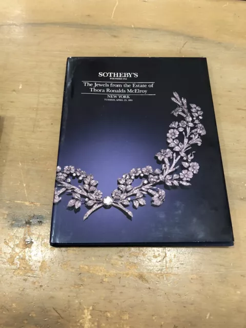 Sothebys Auction Catalog The Jewels From The Estate Of Thora  Ronalds McElroy