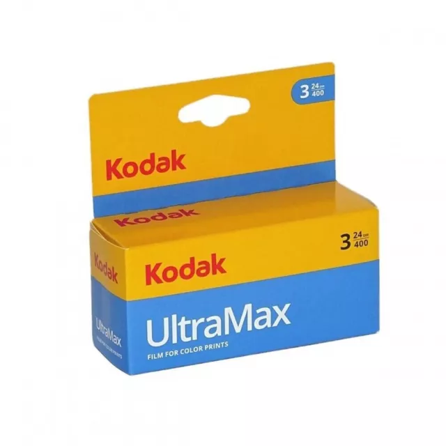 Kodak Ultramax 400 x3 - 35mm 24 Exposure Colour Negative Film Triple Pack