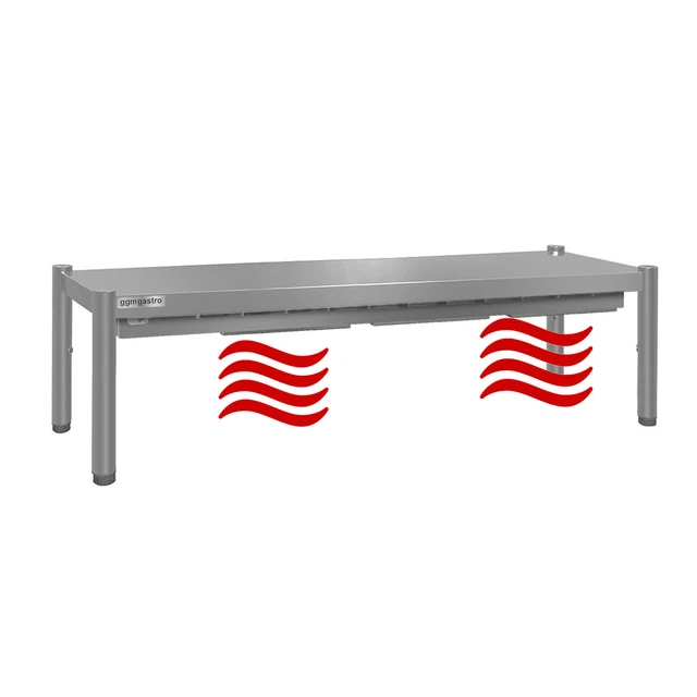 Wärmebrücke ECO - 1400x370mm - mit 1 Etage - Höhe: 415mm | GGM Gastro Wärmebrücke ECO - 1400x370mm - mit 1 Etage - Höhe: 415mm | GGM Gastro