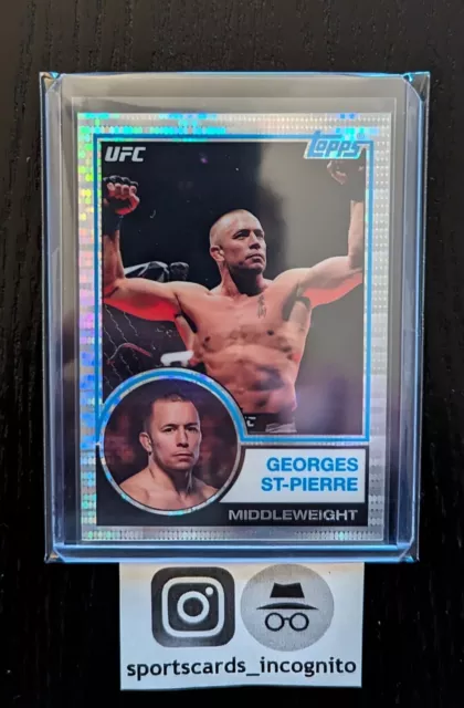 2018 Topps UFC Georges St-Pierre 1983 Pulsar Refractor /50