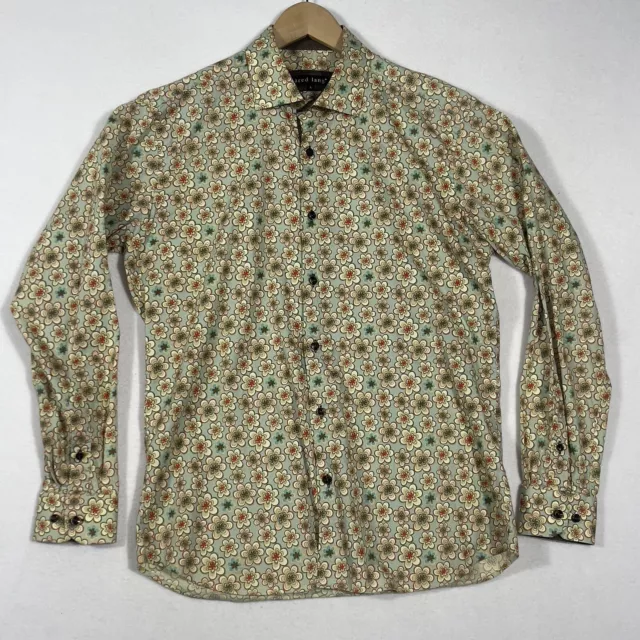 Jared Lang Shirt Large Button up Long Sleeve casual floral Men’s sz L