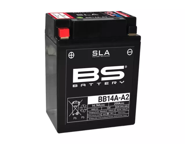 FITS YAMAHA Grixxly YFM 350A 2016 - 2018  BTX14AH SLA Factory Filled BS Battery