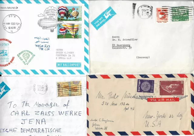 lot Israel Briefe Postkarten airmail etc mix ; 61941