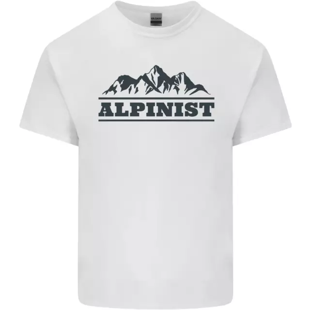 Mountains Alpinist Hiking Climbing Climber Mens Cotton T-Shirt Tee Top